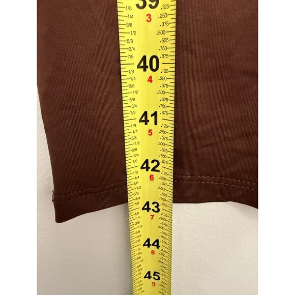 CAARA Contouring Tank Midi Chocolate Brown Shaping Stretchy Midi Medium - Picture 4 of 6